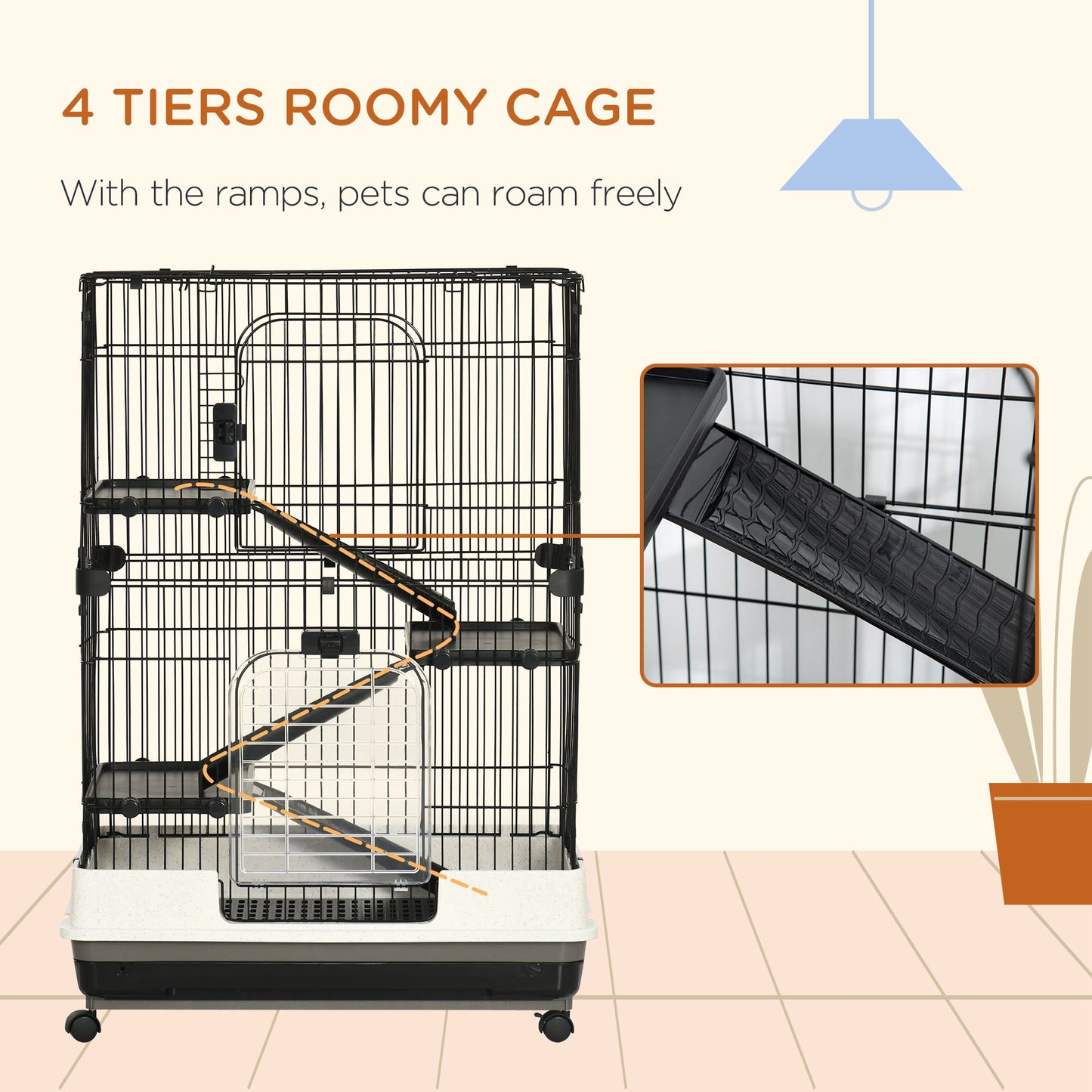 Spacious Small Animal Habitat