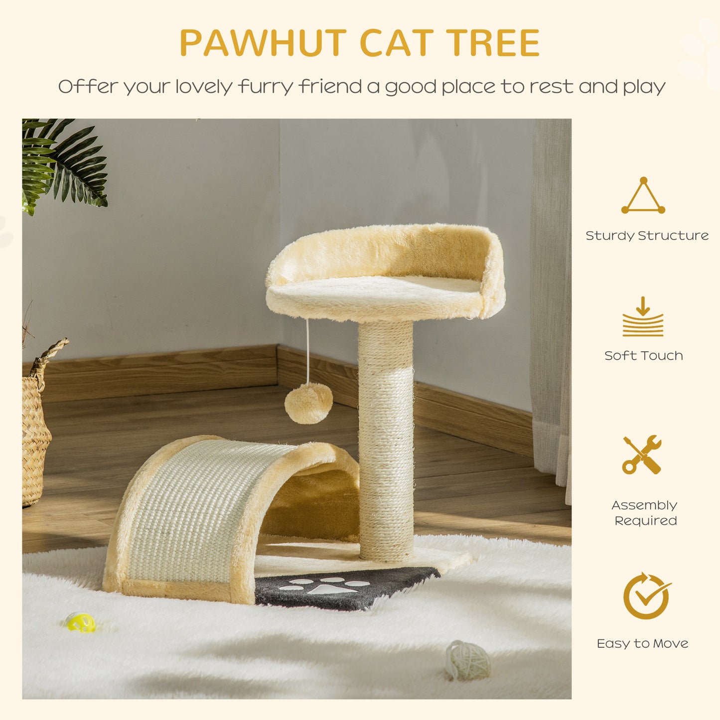 Cat Scratching Tree: Kitty House