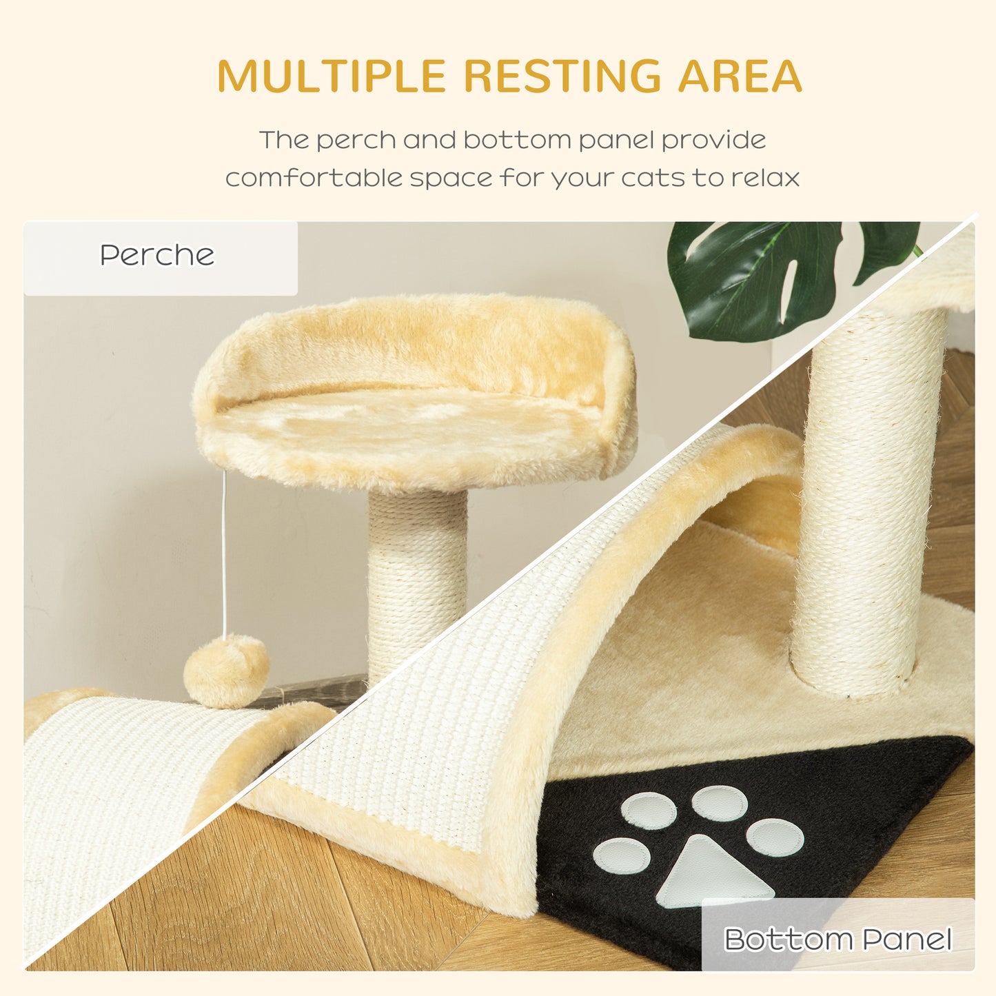 Cat Scratching Tree: Kitty House