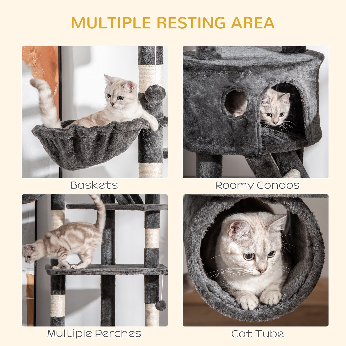Floor to Ceiling Cat Tree Condo