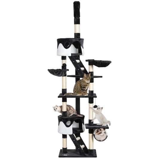Huge Floor-to-Ceiling Multi-Level Cat Tree Activity Center
