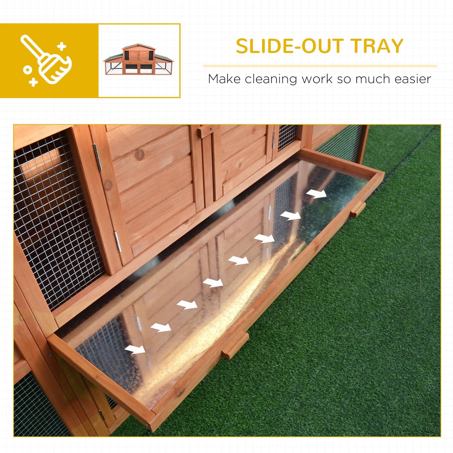 Deluxe Large Wooden Rabbit Hutch