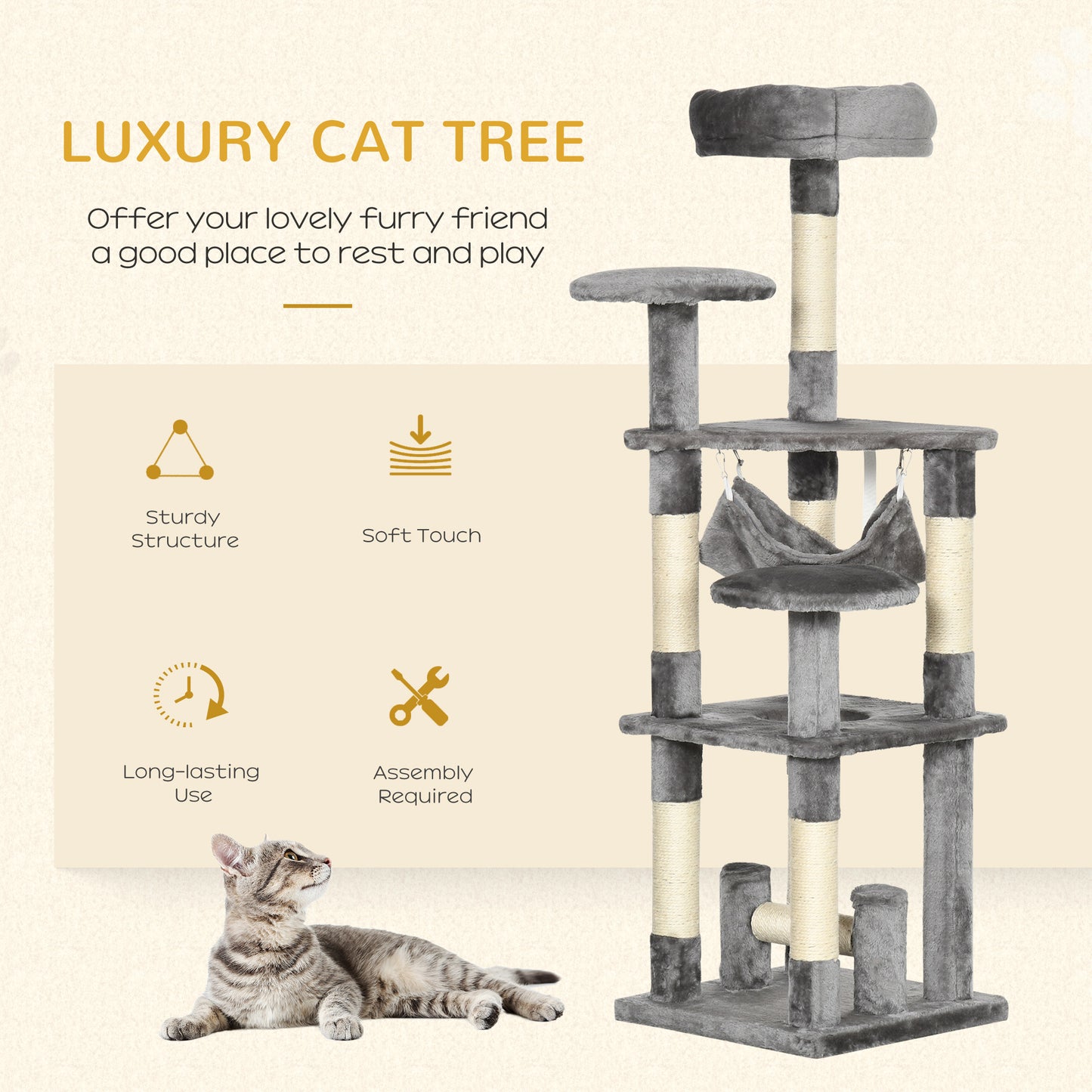52" Multi-Level Cat Tree