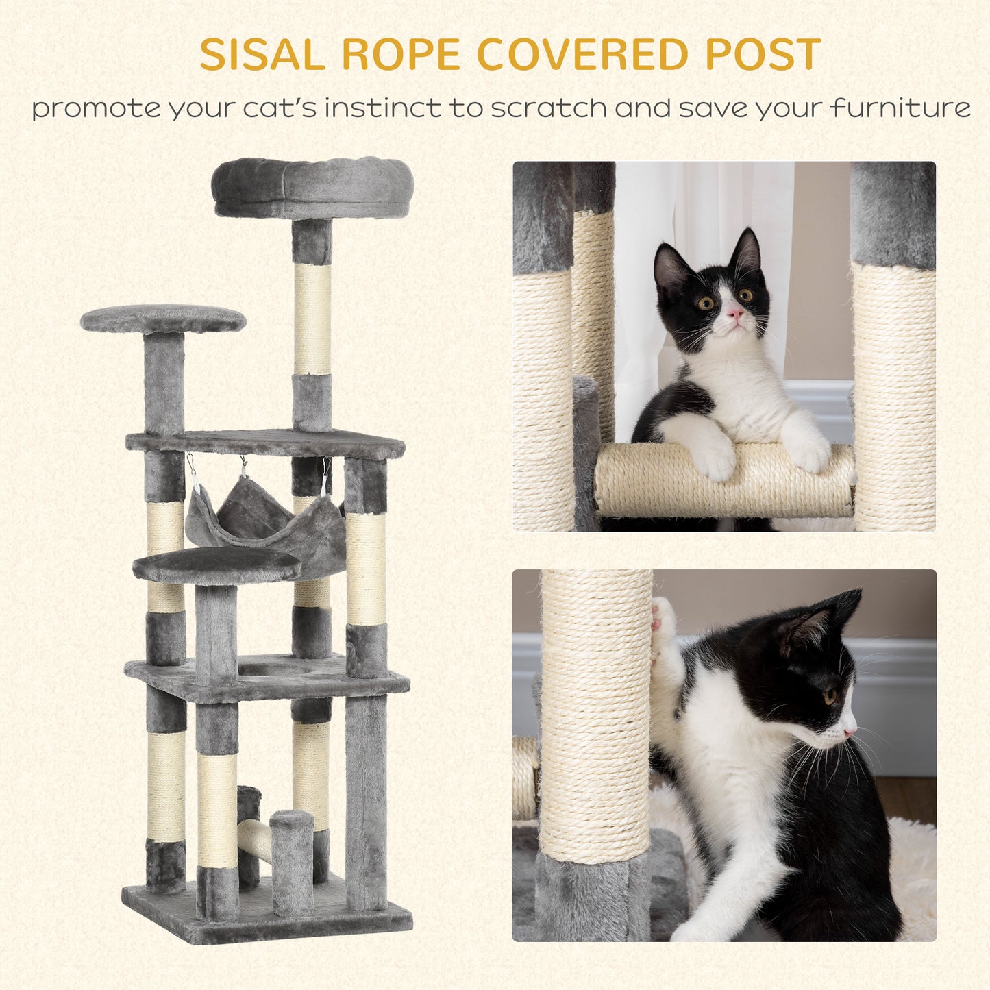 52" Multi-Level Cat Tree