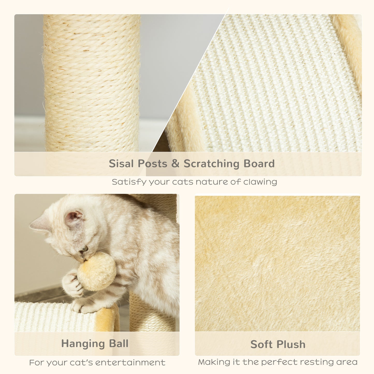 Cat Scratching Tree: Kitty House