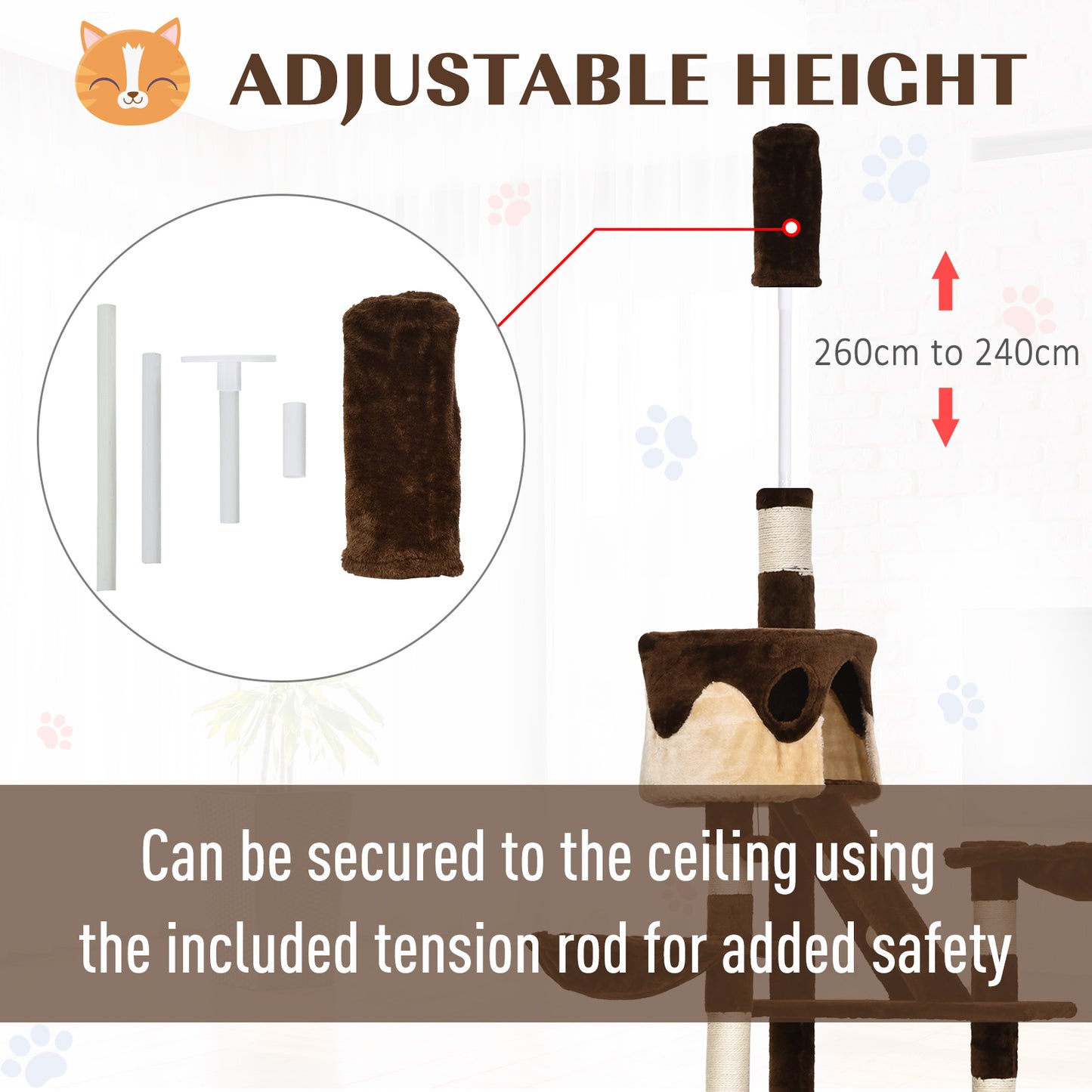 Cat Tree Condo Multi-Level Scratching Post