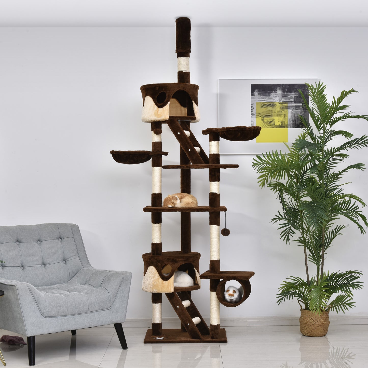 Cat Tree Condo Multi-Level Scratching Post