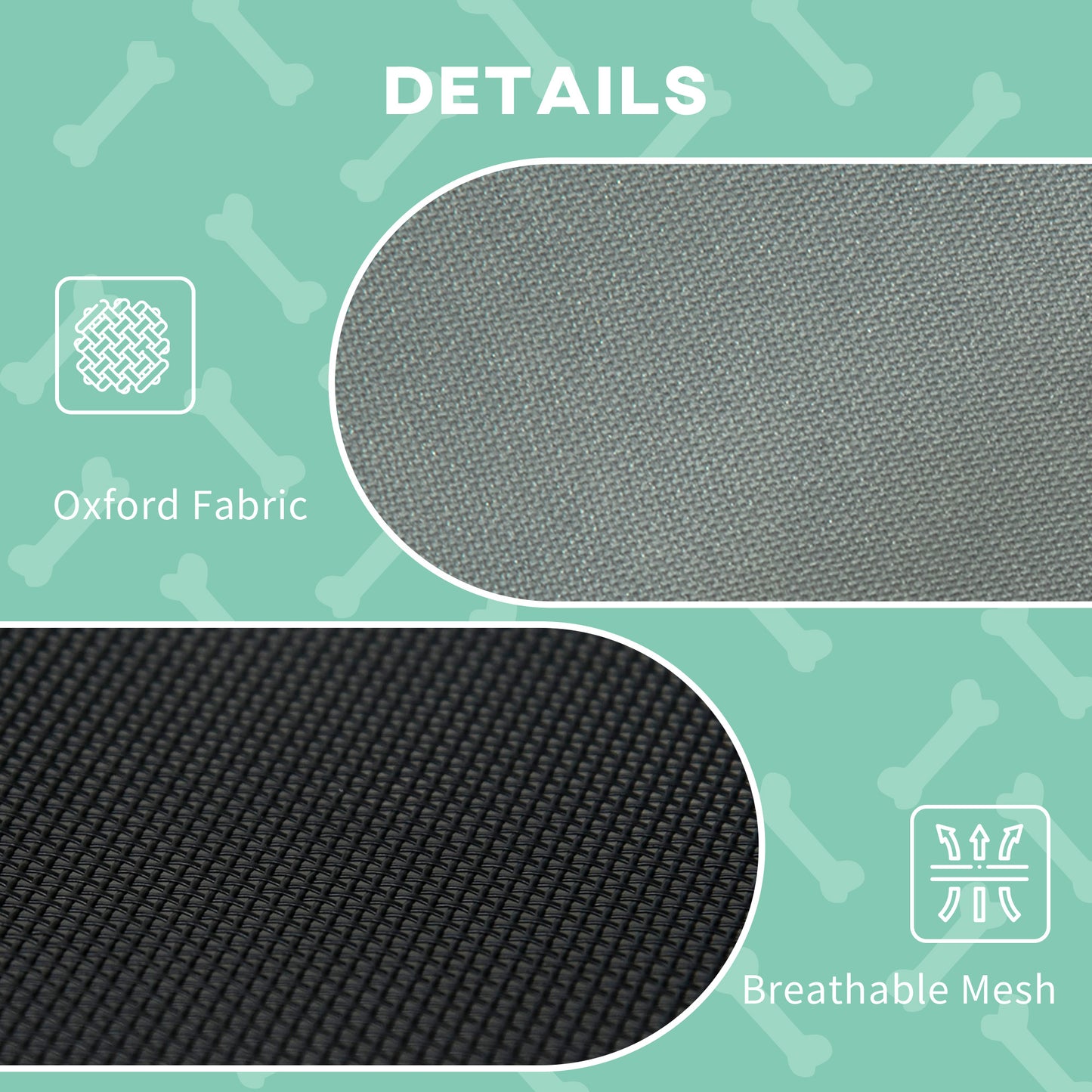 Foldable Elevated Pet Cot with Canopy