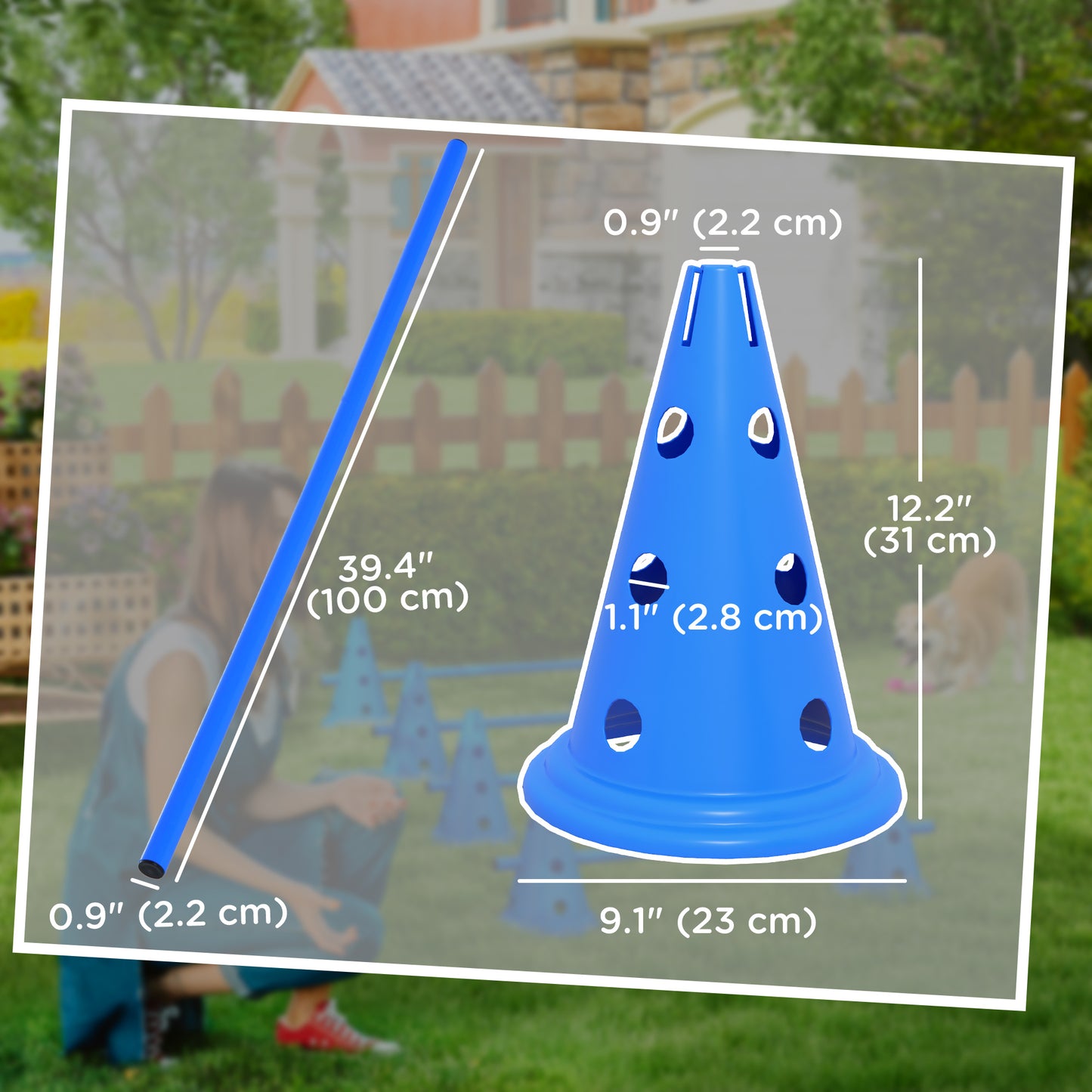 Agility Hurdle Cone Set