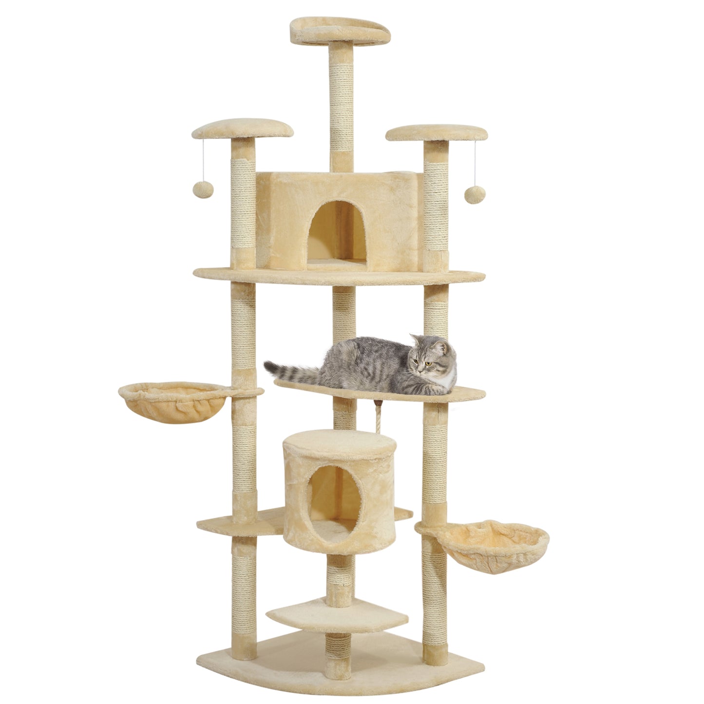 Scratching Cat Tree Condo 79"