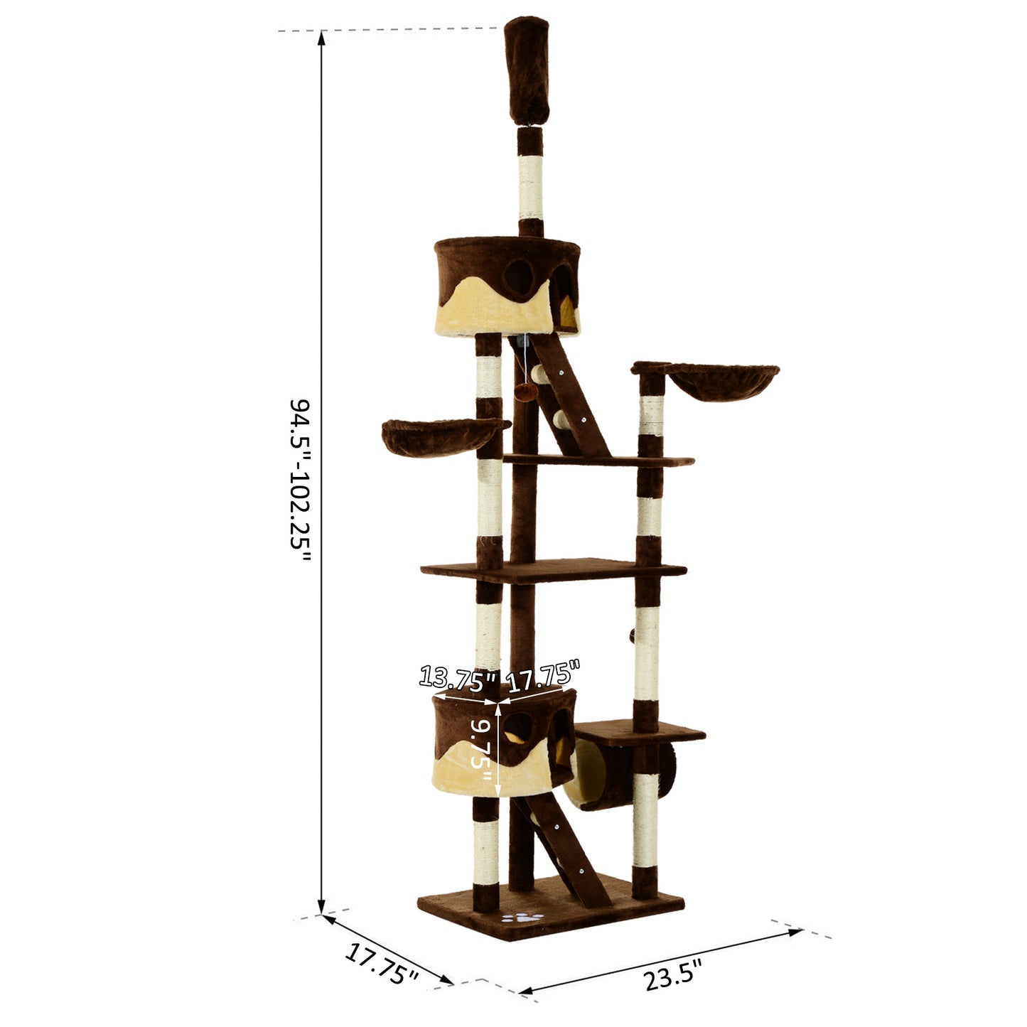 Cat Tree Condo Multi-Level Scratching Post