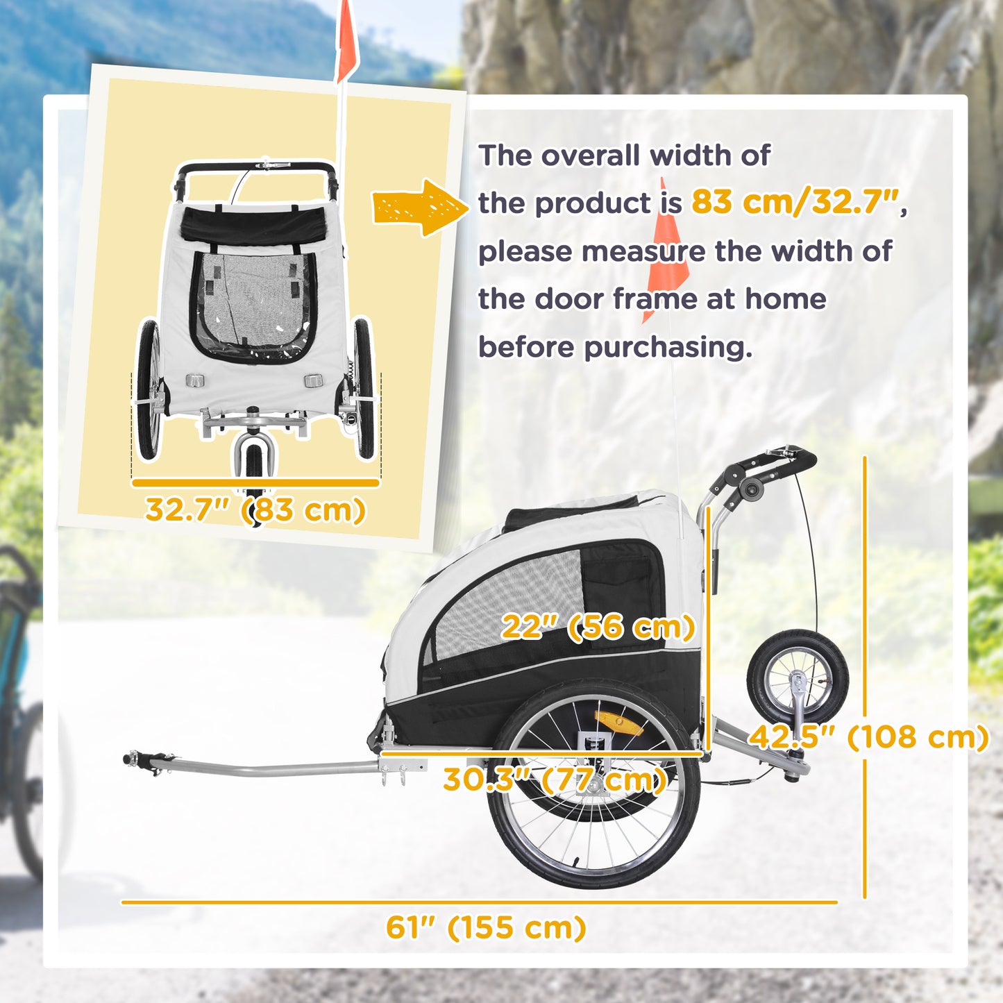 Three Wheel Deluxe Pet Stroller