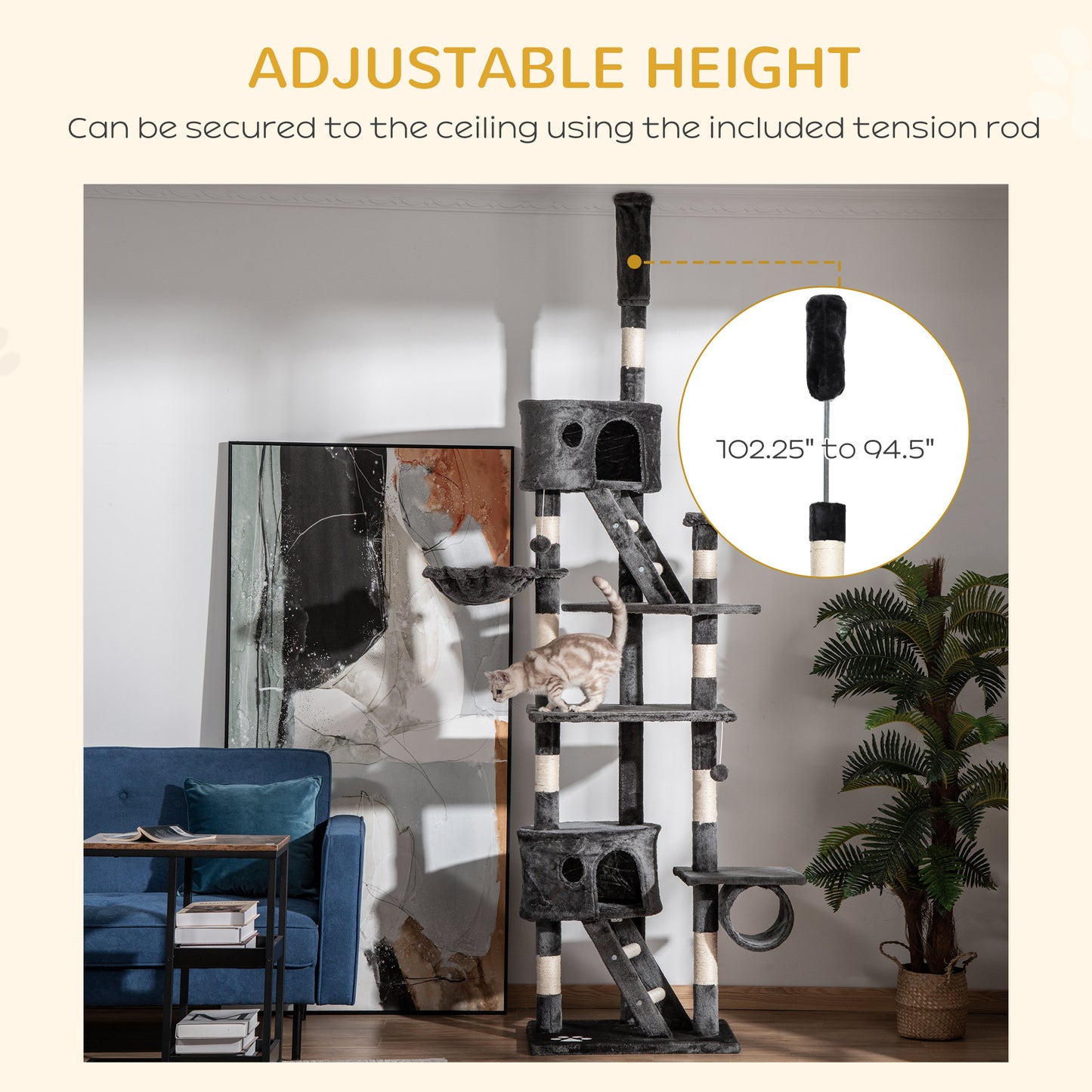 Floor to Ceiling Cat Tree Condo