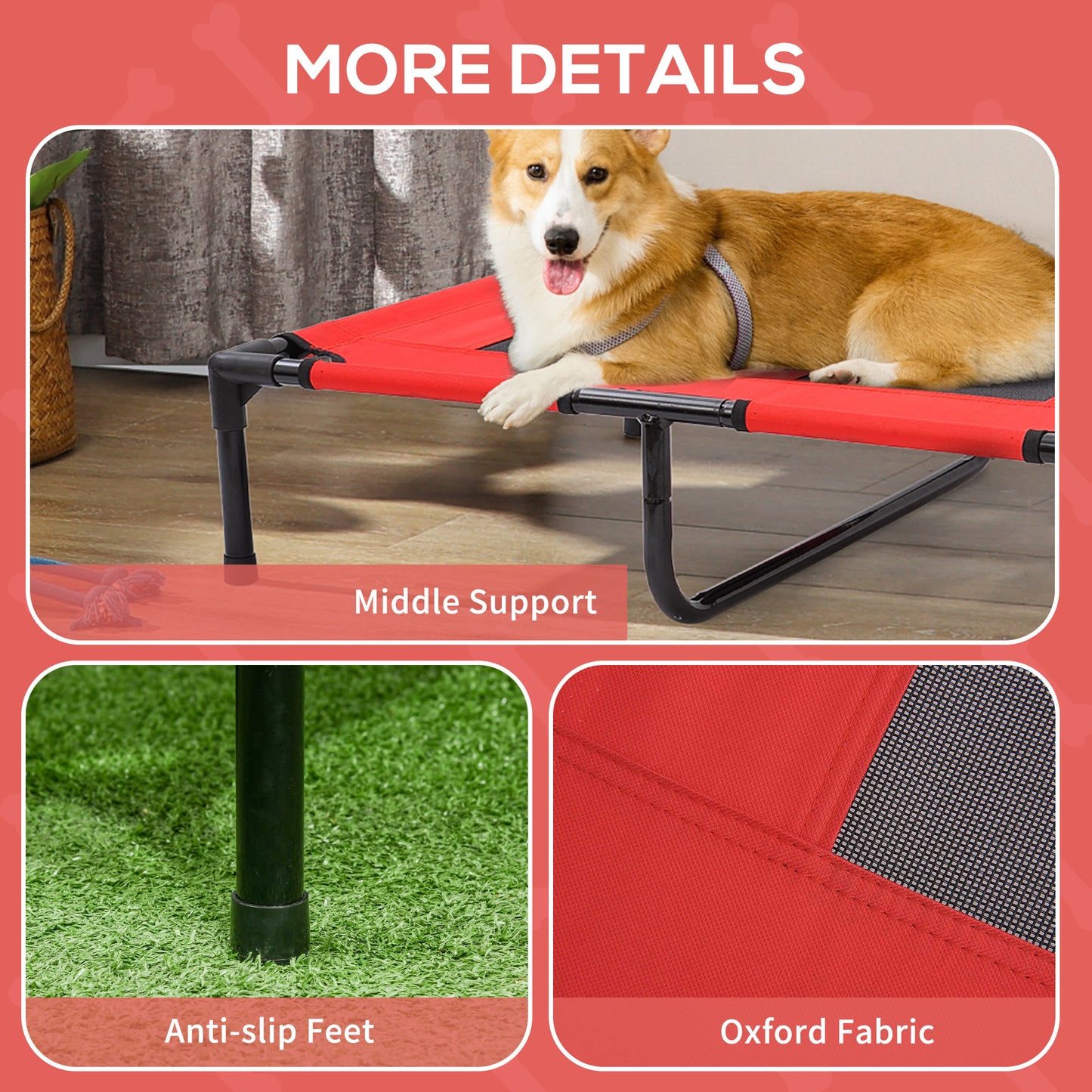 Elevated Folding Dog Bed