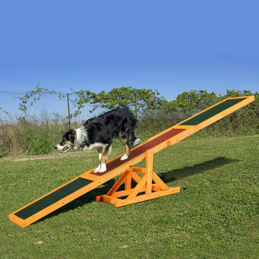Dog Agility Training Equipment Wood Pet Seesaw Platform